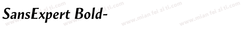 SansExpert Bold字体转换